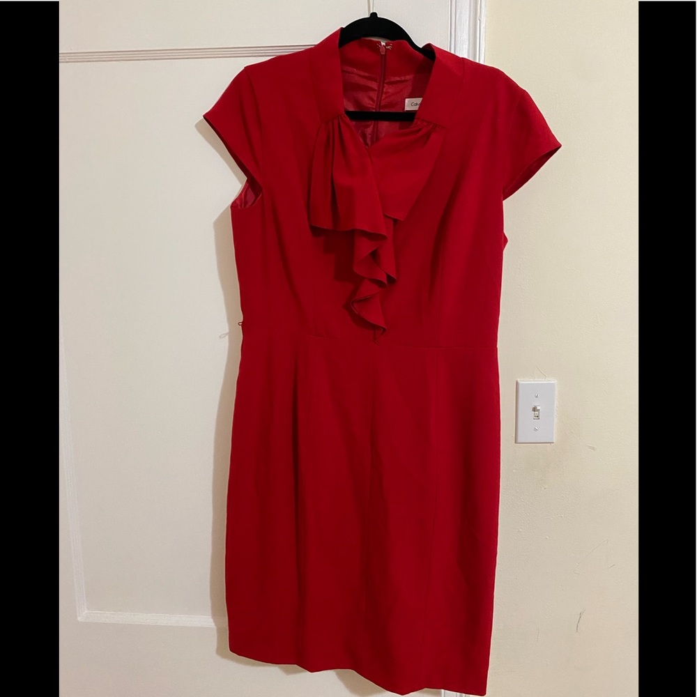 Calvin Klein women’s red dress